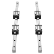 HGR20 Linear Rail Guide Kit 600mm 23.62 Inch 2PCS Rails 1PCS Ball Screw 4PCS Slide Blocks BF12 BK12 End Support Coupling Nut Housing for DIY CNC Router Lathe