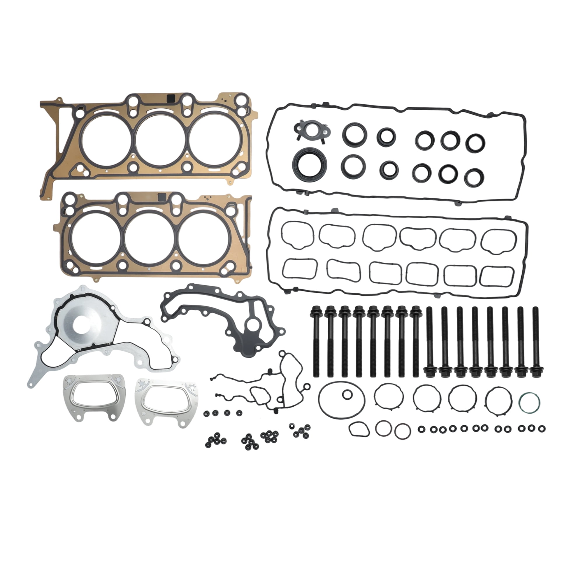 HGS1184 Cylinder Head Gasket Set with Bolts Valve Cover Seal Gasket Kit for Chrysler Pacifica 2017-2021 for Jeep Wrangler 2018-2021 for Ram Promaster 1500 2500 3500 2022-2023 3.6L