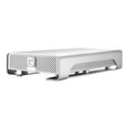 thumbnail image 1 of G-Technology G-DRIVE (Gen 6) GDREG6PB20001BDB - Hard drive - 2 TB - external (desktop) - FireWire 800 / USB 3.0 / eSATA-600 - 7200 rpm - buffer: 64 MB - silver, 1 of 3