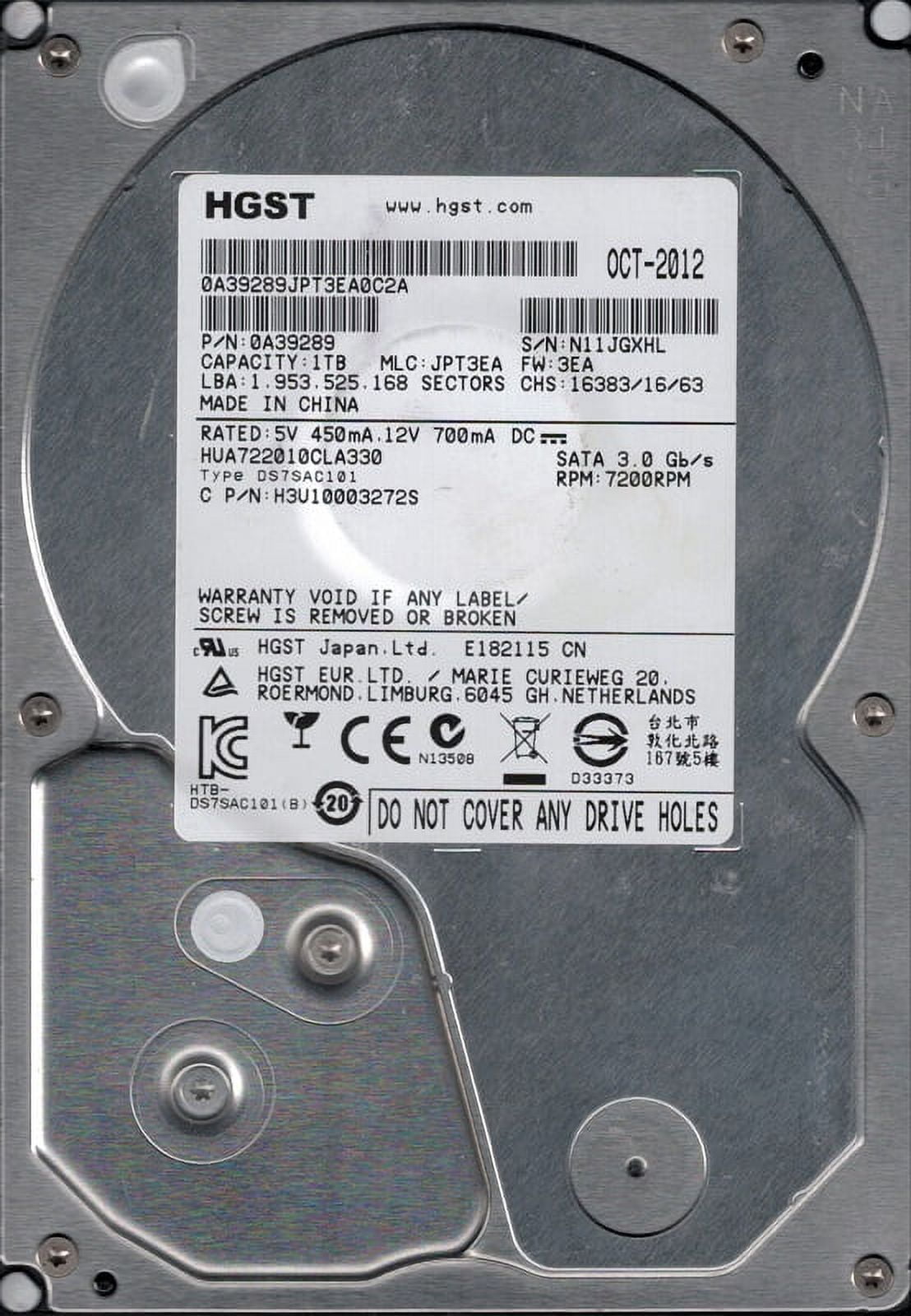 HGST-HUA722010CLA330 Hitachi HUA722010CLA330 Refurbished