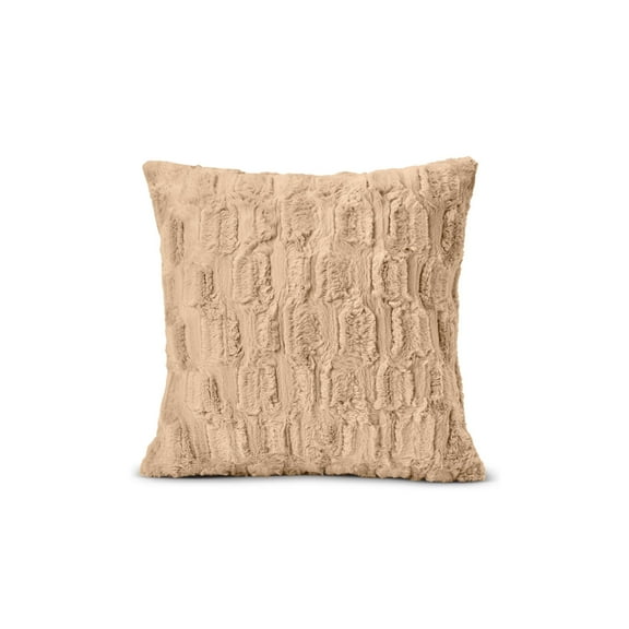 HGTV Art Deco Brushed Faux Fur Pillow Nomadic Desert 18 x 18 inches