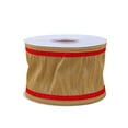 thumbnail image 1 of HGTV Home Collection Dupion Double Side Piping Ribbon , Gold, Red, 3 in, 1 of 1