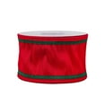 thumbnail image 1 of HGTV Home Collection Dupion Double Side Piping Ribbon , Red Green, 3 in, 1 of 6