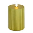 thumbnail image 1 of HGTV Home Collection Georgetown Real Motion Flameless Candle With Remote, Gold with Warm White LED Lights, Battery Powered, 11 in, 1 of 5