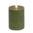 thumbnail image 1 of HGTV Home Collection Georgetown Real Motion Flameless Candle With Remote, Green with Warm White LED Lights, Battery Powered, 6 in, 1 of 4