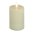 thumbnail image 1 of HGTV Home Collection Georgetown Real Motion Flameless Candle With Remote, Ivory with Warm White LED Lights, Battery Powered, 10 in, 1 of 5