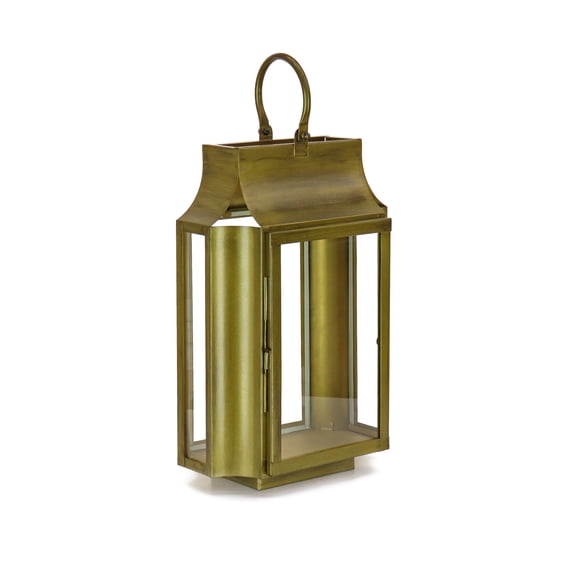 18 in. Slim Lantern, Christmas Themed Home Decor, Small, Gold
