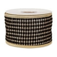 thumbnail image 1 of 3 in. Carmel Jacquard Double Sided Black Ribbon with Gold Piping, 1 of 5