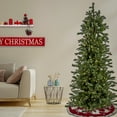 thumbnail image 1 of 6.5 ft. Pre-Lit Artificial Balsam Slim Christmas Tree, Green, 400 Dual Color® LED Lights, PowerConnect System, 1 of 9