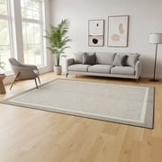 HGTV Soft Weave Mari Modern/ Contemporary Solid Color Beige Area Rug, 8x10