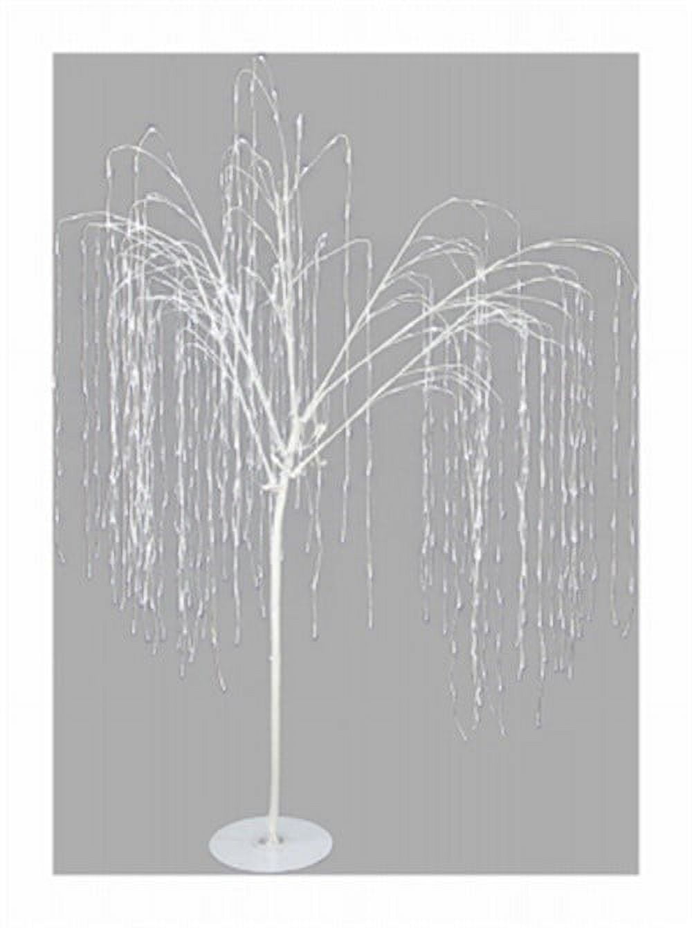 HGWW84SLPWTW Christmas Lawn D cor, Twinkling White Willow, 800 White LED Lights, 7-Ft. - Quantity 1