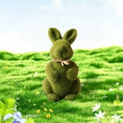 HGWXX7 Easter Bunny Simulation Bunny Decorating Home Decor Mall Decor Gardening Decor Bunny Gifts Crafts Army Green