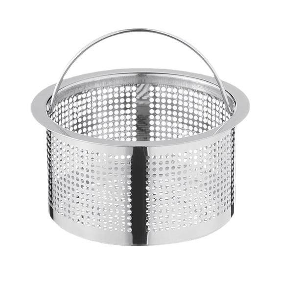 HGWXX7 Kitchen Supplies Gadgets N Plumbing Sink Mesh Basket Kitchen Sink Drain Strainer Stainless Steel Large Basket Food Catcher Fast And Effective Full Mesh Basket