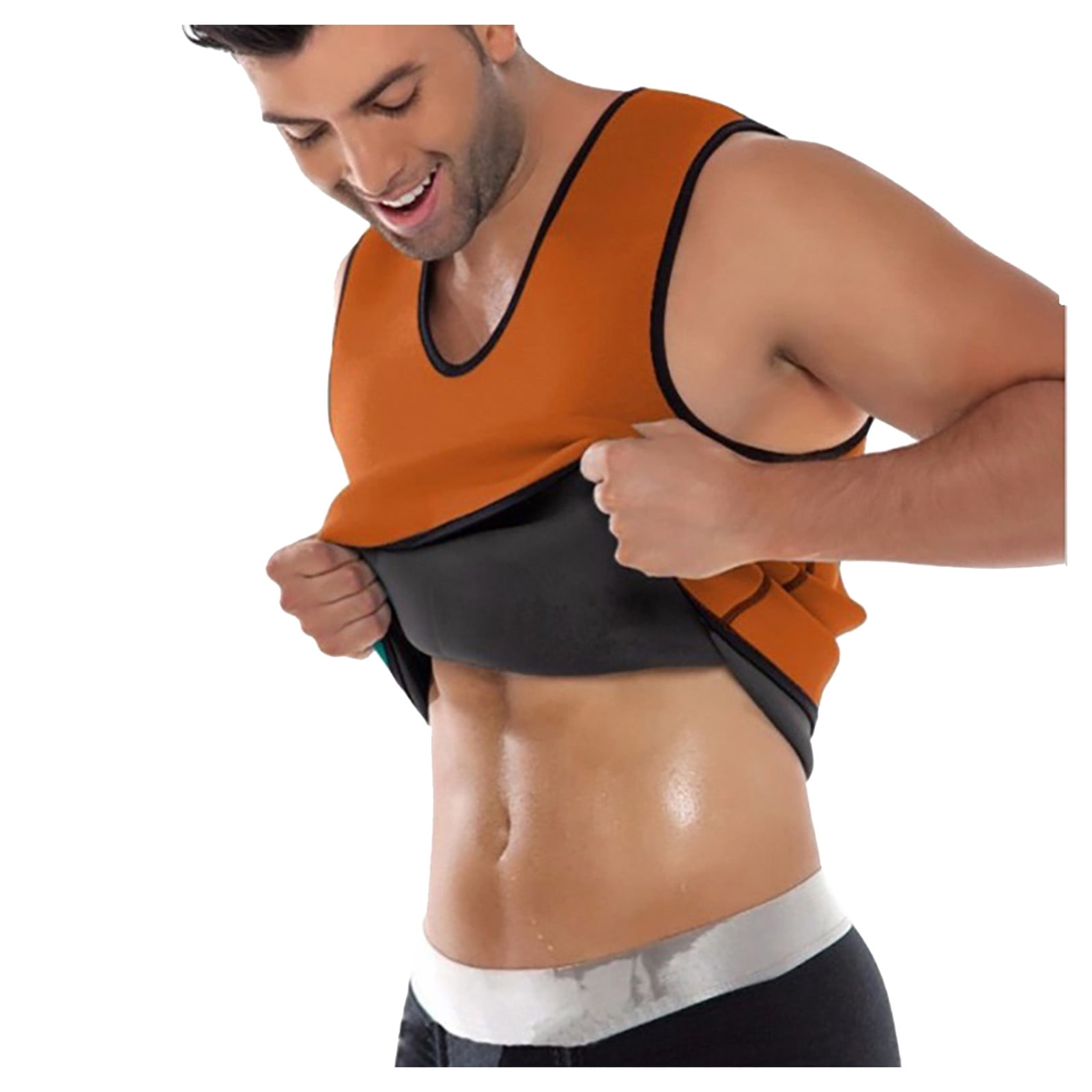 HGWXX7 Plus Size Bra Men Sports Sweat Shapewear Chest Support Abdomen Body  Shaper Vest Top 