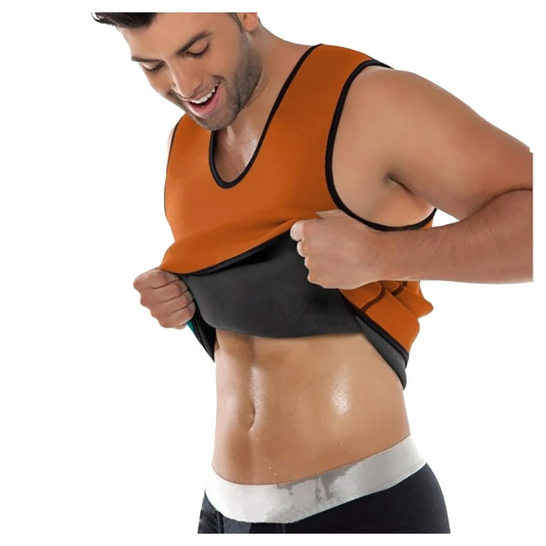 HGWXX7 Plus Size Bra Men Sports Sweat Shapewear Chest Support Abdomen Body  Shaper Vest Top