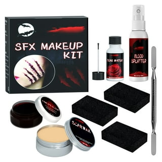 Sfx Makeup Kit Scars Wax, Halloween Skin Wax Plasma Makeup Set Scar Makeup  Creepy Atmosphere Party Makeup Props Wound Scar Wax, Fake Scab Blood
