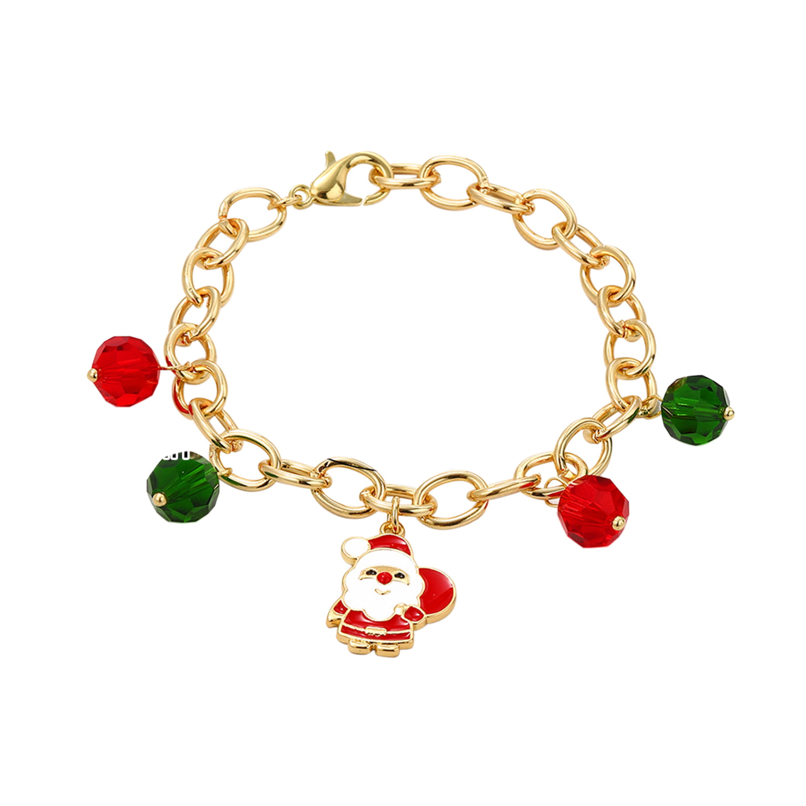 Christmas Beads for Jewelry Making,Christmas Tree Elk Father Christmas  Charm and Red Green White Christmas Clay Beads Gold Spacer Beads for  Bracelets Necklace Making DIY Crafts : : Home & Kitchen