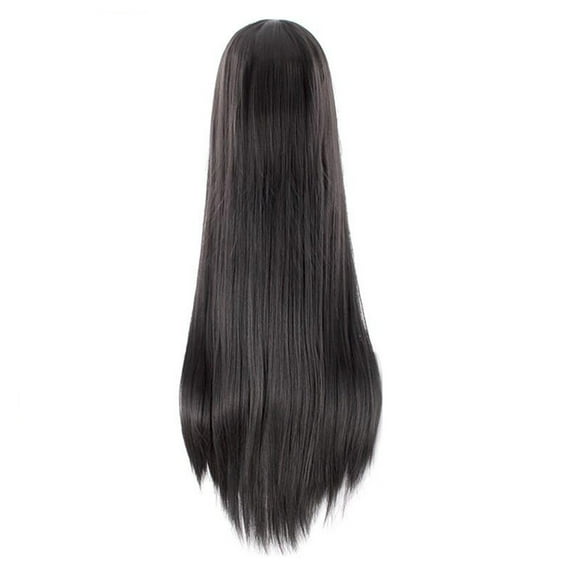 HGWXX7 wigs human hair Brazilian Cos Wig Universal Black White Long Straight Hair Style for Men and Women