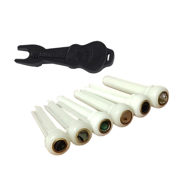 HGYCPP 1 Set Elegant Bone Pins Guitar Bridge Pins Professional Guitar String Nails