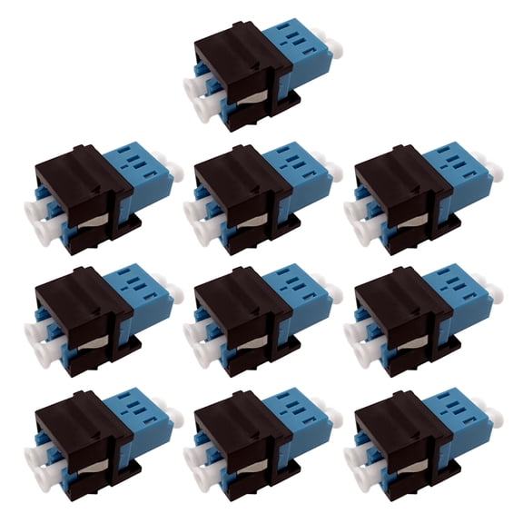HGYCPP 10 Pieces Duplex LC UPC for APC Connectors keystone jacks Snap Fitting Fiber Optic Keystone jacks Adapter