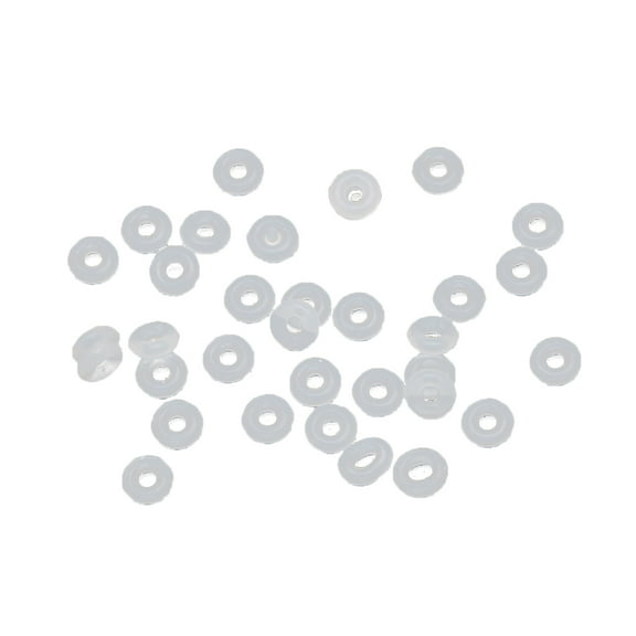 HGYCPP 100Pcs Silicone Rubber Stoppers Rings Bracelet Lock Spacer Beads Jewelry Making