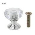 thumbnail image 1 of HGYCPP 10PC Diamond Shape Crystal Glass Cabinet Knob Drawer Pull Handle For Jewelry Box, 1 of 12