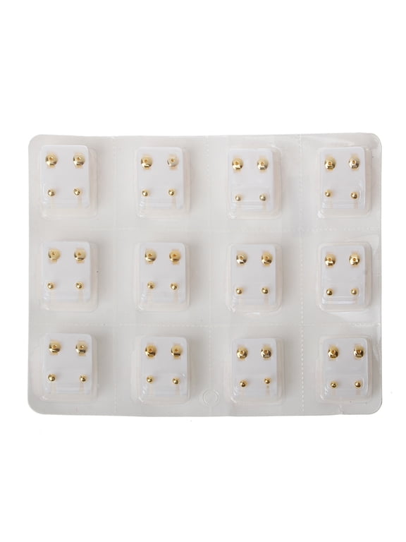 12 Pairs Ear Piercing Gun Earring Disposable Set Hypoallergenic Ear Stud Jewelry