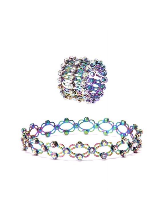2 In 1 Magic Retractable Ring Bracelet Stretchable Twist Folding Ring Jewelry
