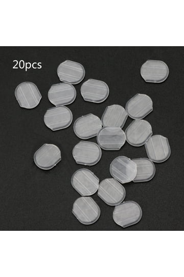 Uxcell 24pcs Silicone Earring Pads For Clip-On Earrings - 2 Sizes (Small & Large), Clear Comfort Cushion Backs Replacement