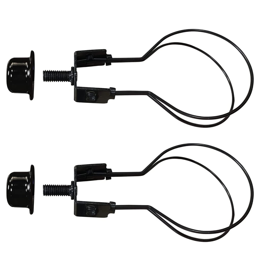 2-Pack Lamp Shade Clip Adapters With Finial – Round Black Fitter For Table/Floor Lamps 6 thumbnail image