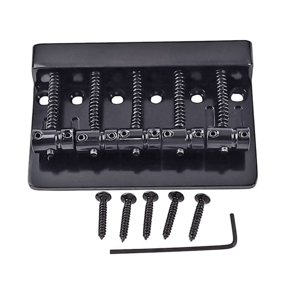 HGYCPP 5 String Bass Bridge Electric Bass Guitar Accessories Bass Bridge Assembly Kits