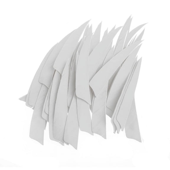 HGYCPP 50Pcs 4 inch Shield Shape Turkey Feather Arrow Archery Hunting Fletching for DIY