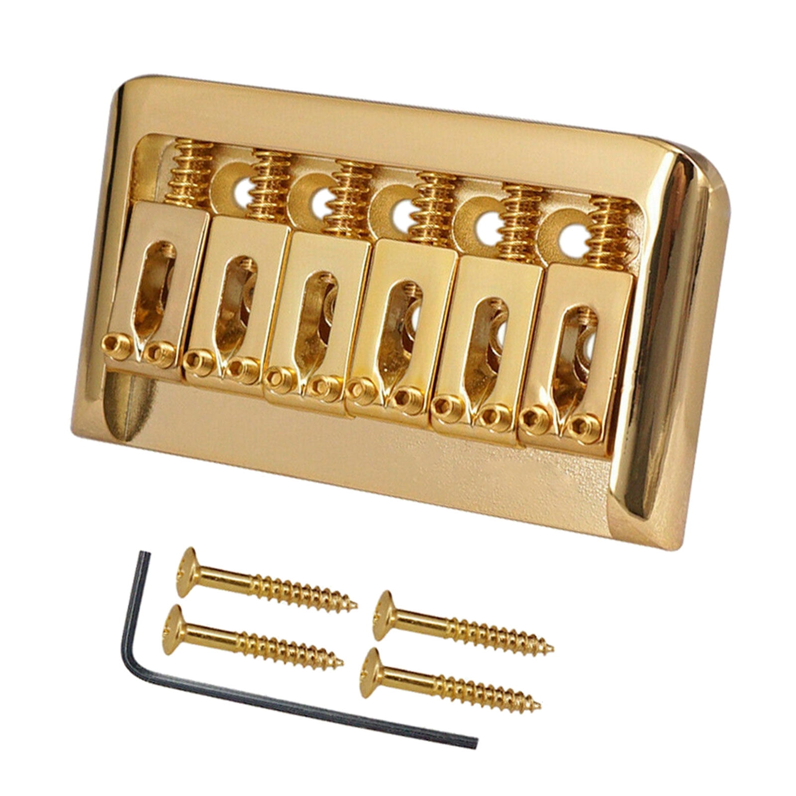 HGYCPP Bass Bridge Roller Saddles Bridge Tailpieces for Bass Guitar