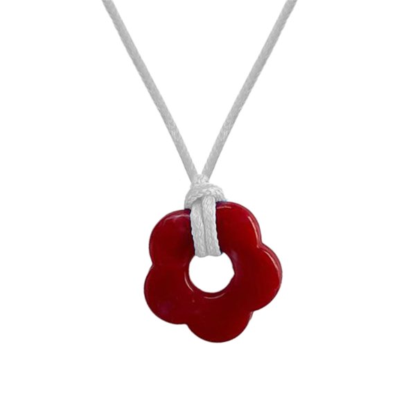HGYCPP Colorful Acrylic Flower Pendant Necklace Hollow Pendant Necklaces Hollow Flower Neck Jewelry Perfect for Party Wedding