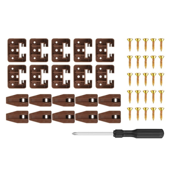 HGYCPP Convenient Drawer Slide Repair Package Must Have Drawer Repair Solution Simple Installation for Guides & Mounting Screws