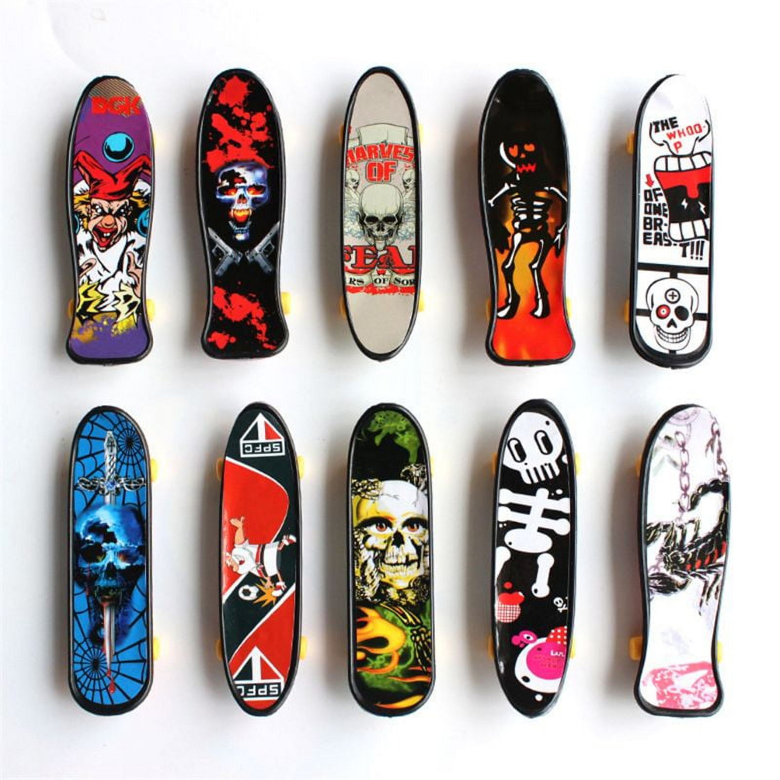 6 Pcs Finger Skateboards For Kids, Cool Finger Boards Toy Mini Skateboard  Games For Boys Girls Party Favors