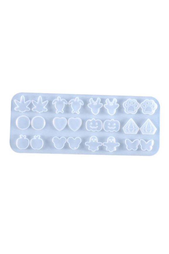 Crystal Epoxy Resin Mold Ear Studs Silicone Mould DIY Craft Jewelry Earring Tool