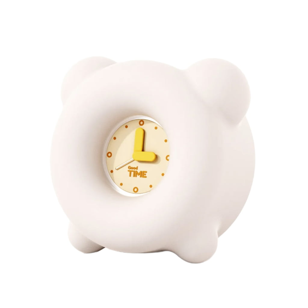HGYCPP Dimmable Alarm Clock Rechargeable Table Clock Cartoon Display