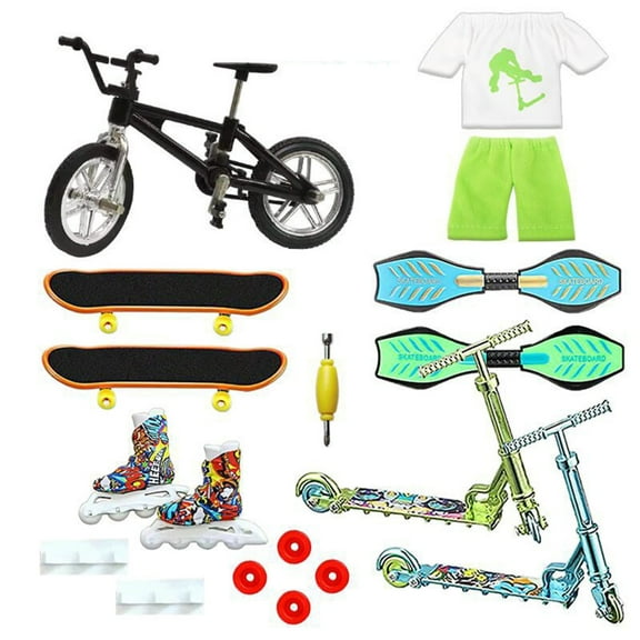 HGYCPP Finger Bike Finger Scooter Mini Skateboards Finger Skateboard Set Finger Scooter
