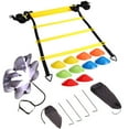 HGYCPP Football Agility Speed Ladder Stairs Straps Training Ladders Kit