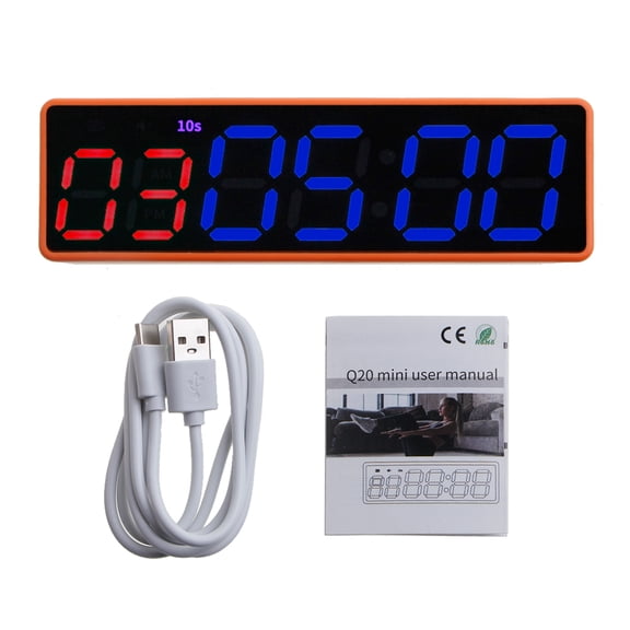 HGYCPP Gym Timer LED Workout Colck Count Down/Up Clock Ultra-Clear Digital Display Multi-Scenes led Timer Home Gym Fitness