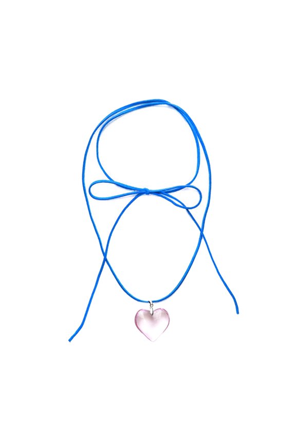 Heart Necklace Adjustable Knot Choker Chain Adjustable Neckchain Fashion Minimalist Jewelry Neck Accessory Gift