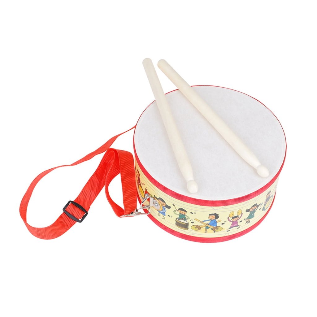 HGYCPP Kids Drum Toy, Double Sided Wooden Drum Set with Shoulder Strap and Drumstick
