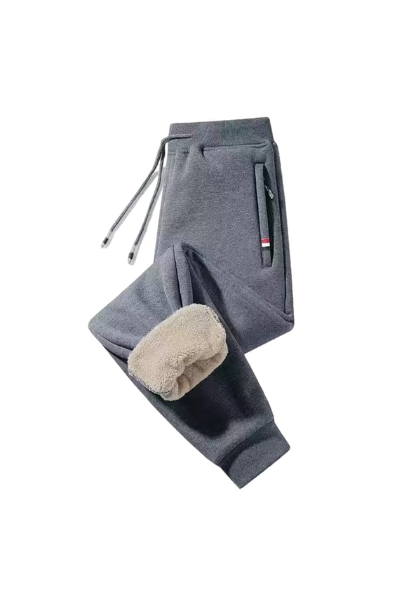 Men's Winter Fleece Joggers Pants Sherpas Lined Sweatpants Warm Thick Track Pant