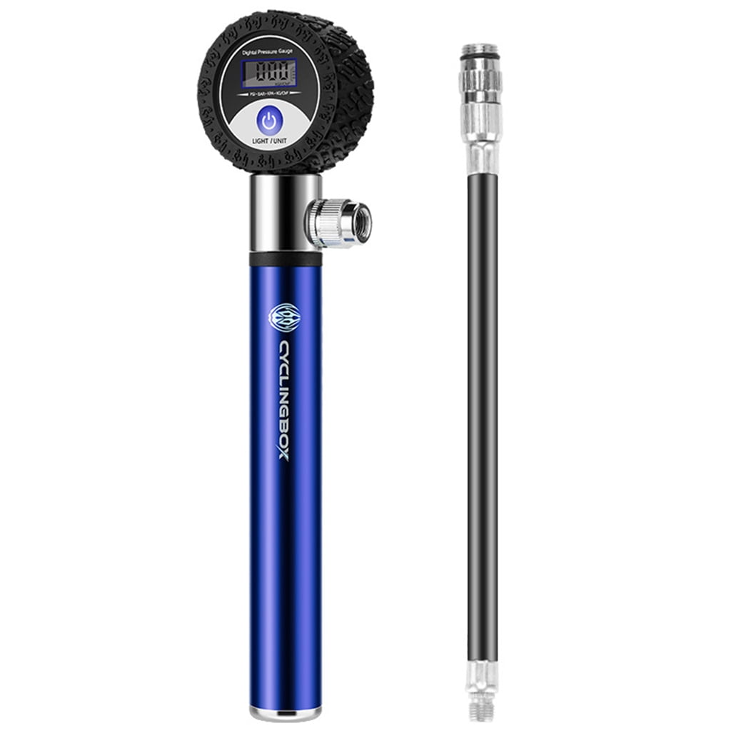 HGYCPP Mini Road & MTB Bike Pump With Pressure Gauge Portable Compact