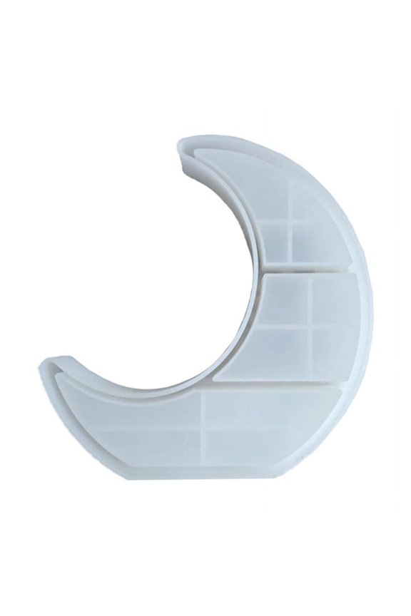 Moon Shaped Tray Epoxy Resin Mold Crescent Display Stand Silicone Mould DIY Crafts Jewelry Organizer Trinket Holder Storage Rack Casting Tools