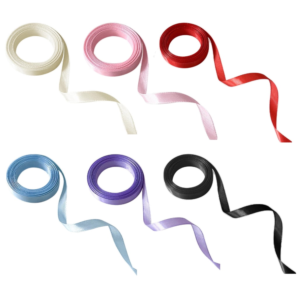 HGYCPP Pack of 6 Silken Hair Ribbon Accessory Trendy Hair Accessory ...