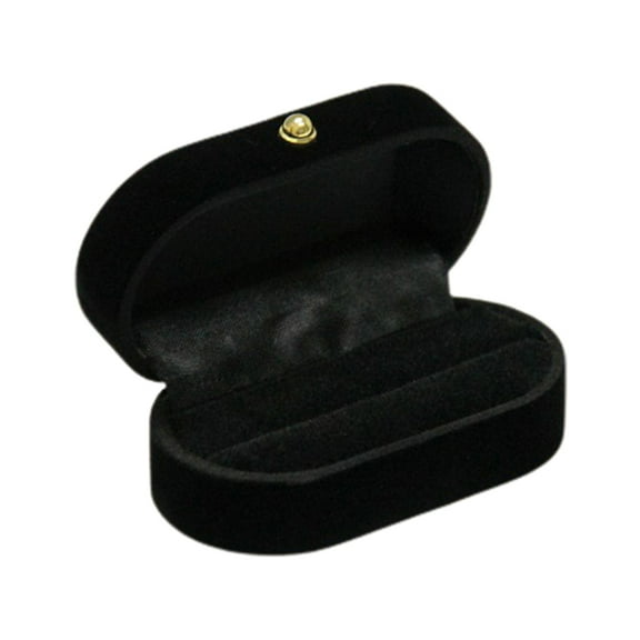 HGYCPP Portable Double Rings Box Display Jewelry Gift Holder Wedding Engagement Ring Case Organizer for Women