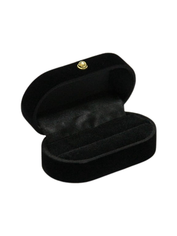 Portable Double Rings Box Display Jewelry Gift Holder Wedding Engagement Ring Case Organizer for Women