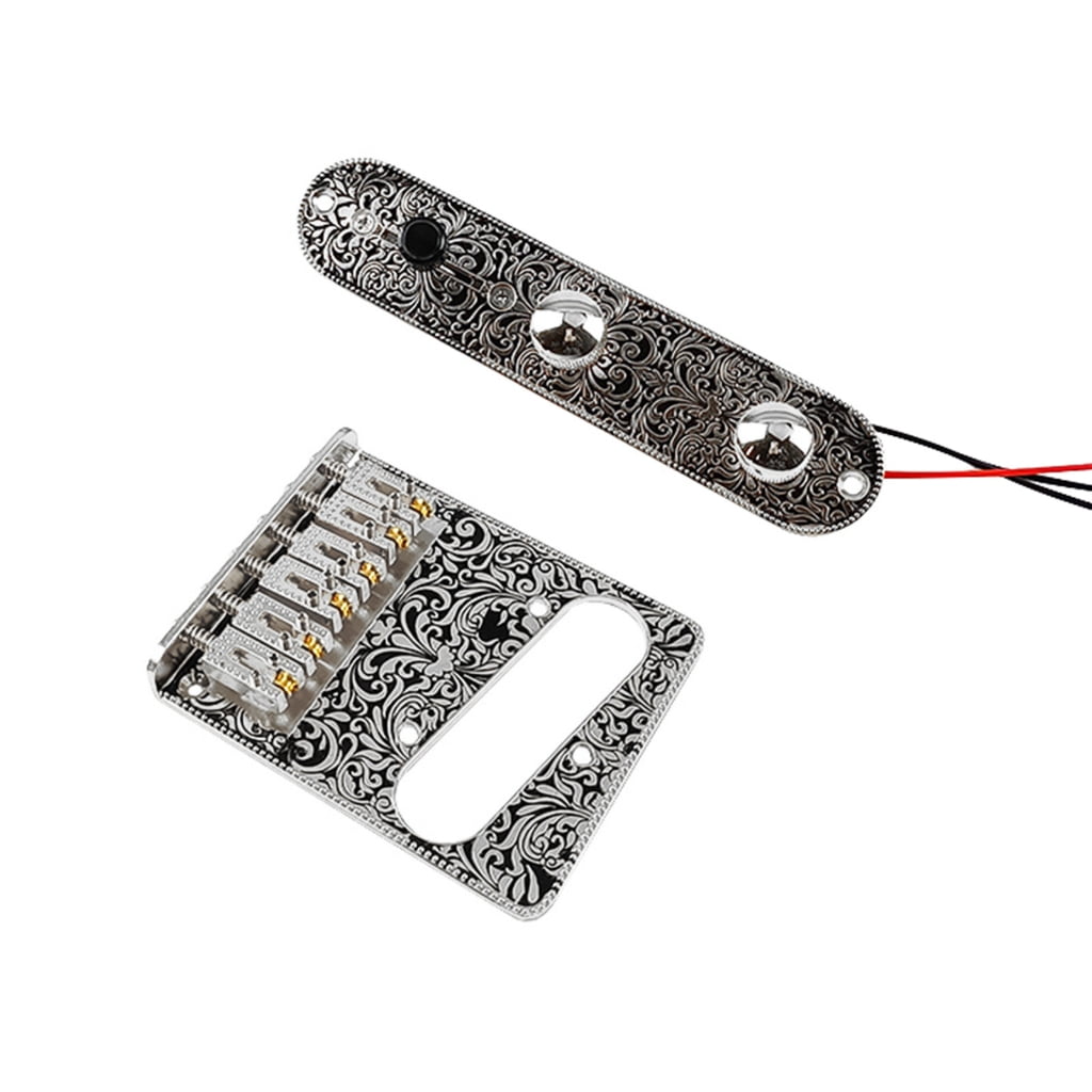 HGYCPP Prewired Three Way Switch Guitar Control Plate with Single Coil